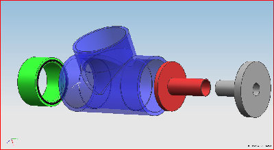 Exploded view of all parts