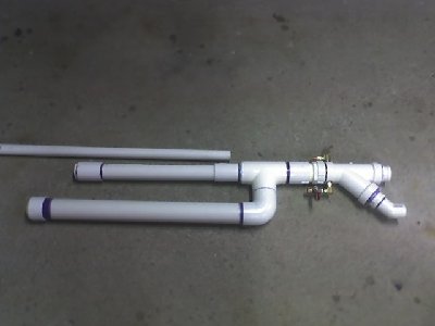 Main body of the gun with an incomplete stock and no barrel attached.