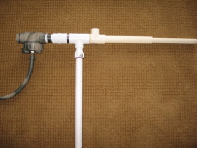 the whole gun with a temporary tank on the bottom.