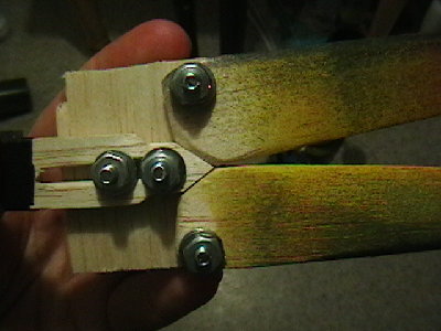 the mechanism to spread the wings, missing the spring needed to spread them