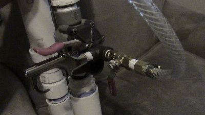 view of the valve setup