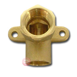 this has mounting points that you could use to mount the pump. You can also get a slip-slip one, but I am not sure that is a common in hardware stores.