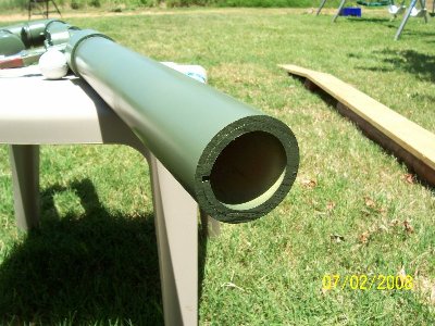 yes there is a small gap in the sleeve but it still works good. this barrel came off my mortar.