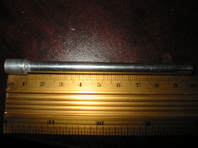 Edit forgot the pic of the barrel the widder part on the left of the barrel is 6mm aluminum this is used so the .5mm wall thickness of the 5mm aluminum won't slice into the sealling face