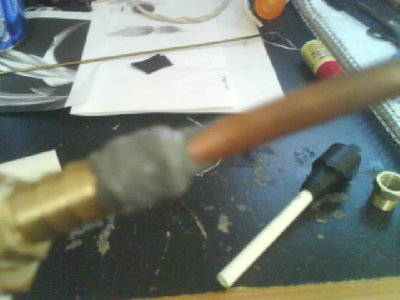 Outside of hose barb.