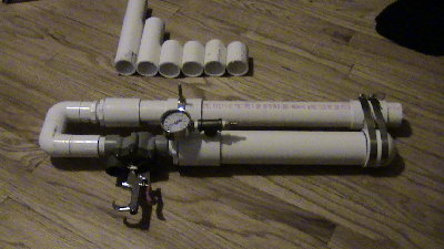 The gun and some of the shells
