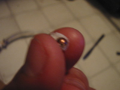 Bb the way it was found with wadding and soap attached ;)