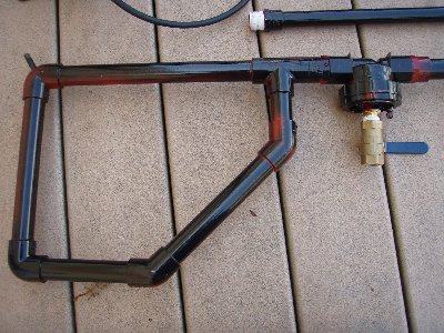 The stock and valve. The pilot is a 1/2&amp;quot; ball valve. (no blowguns that i could see at the store) Works great.