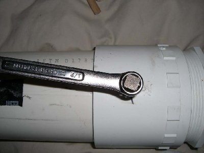 Tap the hole using the same method as before. Take your time. Quality Counts.