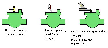 here's the ball valve modded sprinkler valve.