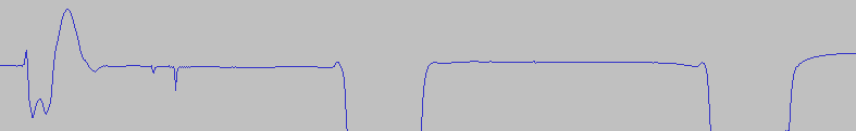 The Waveform from mic input, audacity was used, image.