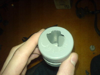 The piston before it was glued, after the first shot before I installed the bumper.<br />I replaced the broken endcap and installed a bumper.