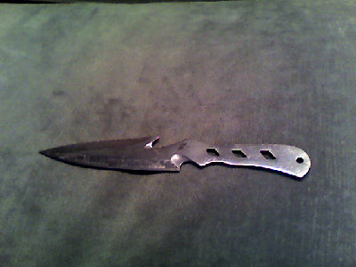 This is one of my throwing knives they're fun to throw around.