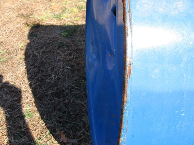 the dents are :deepest was bean bag, the others are GBs..