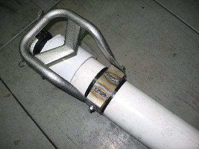 showing my handiwork of fabbing a clamp with mounting tabs....