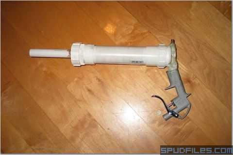 This is my new pistol oriented spud pneumatic cannon. I actually call it the MBSFMS - the multi barrel super fast marble shooter. haha but thats just a name - whats in a name?
