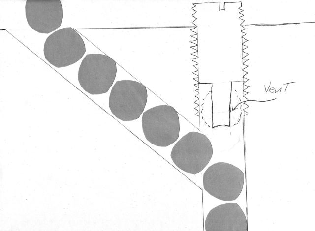 Balls gravity feed in a slightly modified route and drop into barrel as normal.
