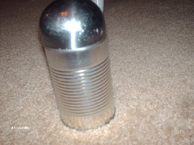 My ammo of choice,it consists of a soup can attached to the head of a ladle.