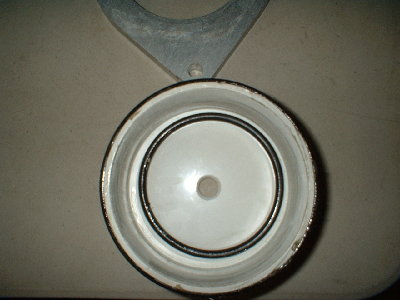 another view of the back plug.  the o ring in the bottom is free sitting, its the bumper