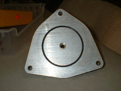the front of the back of the holder.  the o ring seals against the 4&amp;quot; plug on the back of the T