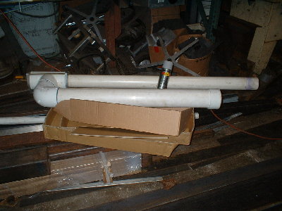 the cannon.  theres a spray paint can for size refrence