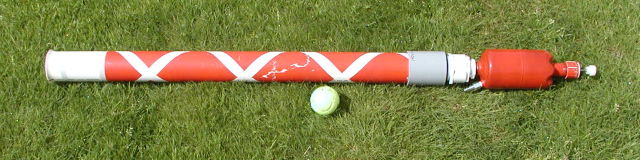 Thinwall tennis ball barrel tested up to 110 PSI on the air cannon.