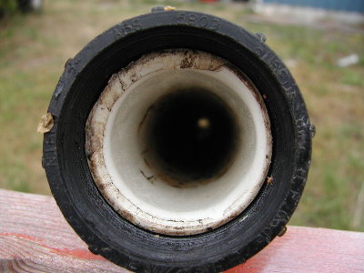 Golf ball barrel ready to screw onto the 2 inch cannon valve.