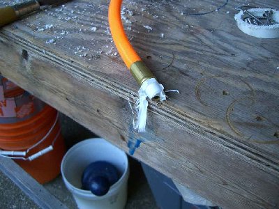 wrap youre hose in teflon
