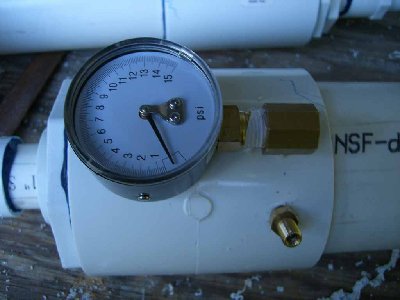 Step Fifteen<br />thread both the guage and the shrater valve into the approprate holes with teflon tape