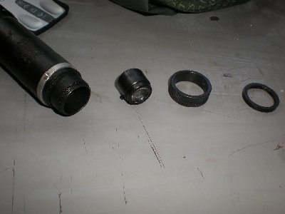 I removed a retaining ring and a focusing ring so I could remove the lens.