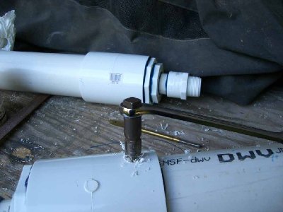 Step Thirteen<br />Drill a 7/16 hole streight into the slace where you want youre gauge to be. then uaing youre 1/4&amp;quot; tap therad the hole. go in one turn and then out 1/4 turn to clear the threads.