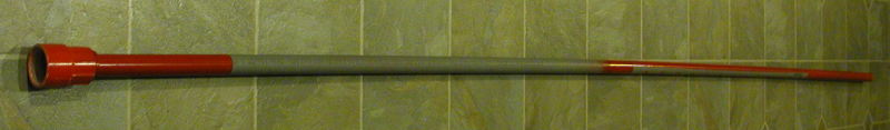 1/2 inch 6.5 foot mini marshmallow barrel.  Works for AA batteries tool