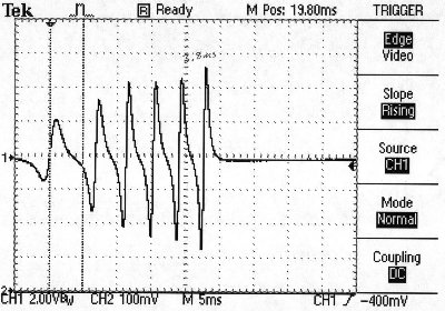 Acceleration data of a t shirt in the 4 inch barrel.  T shirt cannon at 70 PSI with the 2 inch valve.
