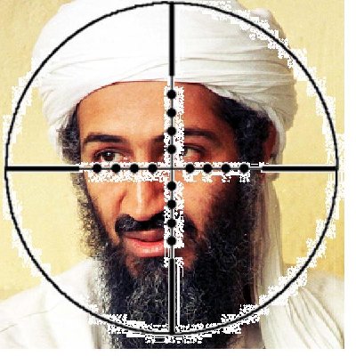 you zoom in for a better look with most mil-dot scopes. you will notice that his turban magically grew to 5.4 mils