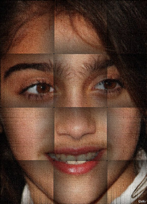 Here is the same weave filter applied with a different ribbon width.