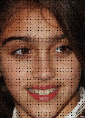 Fine weave and softened shadows.