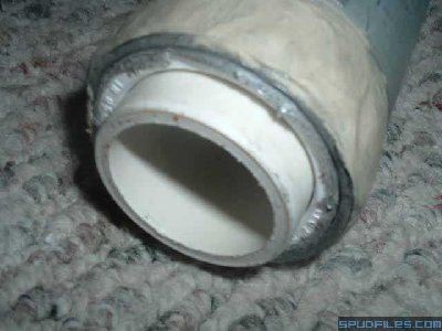 Next comes a short 3&amp;quot; piece of 1.25&amp;quot; pipe. this is the actual sleeve