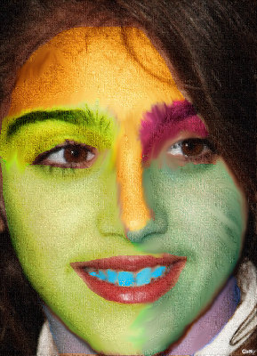 A dash of abstract color.