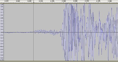 The launch sequence.  Release and noise from end of travel.