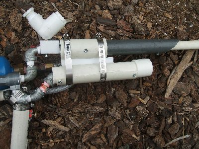 Front grip, barrel, hopper