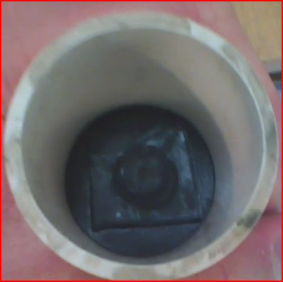 Piston in chamber; to show fit