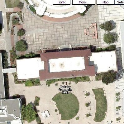 Top view of the building