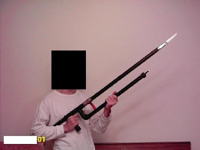 the actual harpoon setup