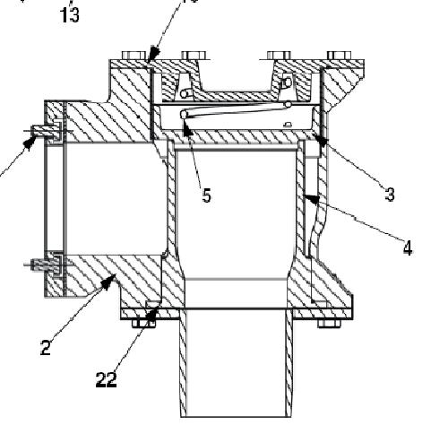 Note the valve seat is considerably larger than the outlet pipe.
