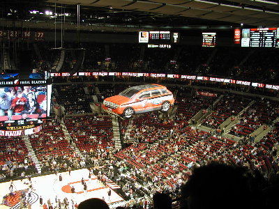 Zoomed out photo to show where I was sitting in the 300 section.