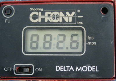 Chronograph reading on an apple.