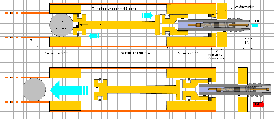 QVD ammo. Sketch to scale. 4&amp;quot; length, 1&amp;quot; diameter, 9/16&amp;quot; ball bearing.
