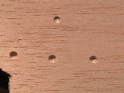 4 .177 bbs damage on board at 120 psi