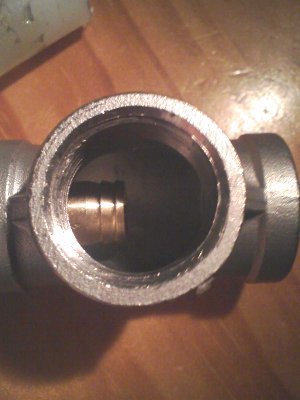 Looking inside 3/4&amp;quot; tee