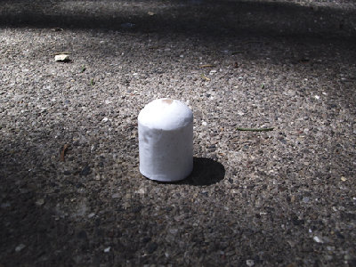 Ammo still good. Made from white casting resin. apparently indestructible.